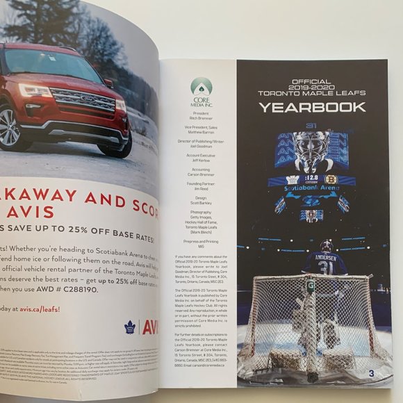 Toronto Maple Leafs 2019-2020 Official Yearbook Program - Picture 5 of 9